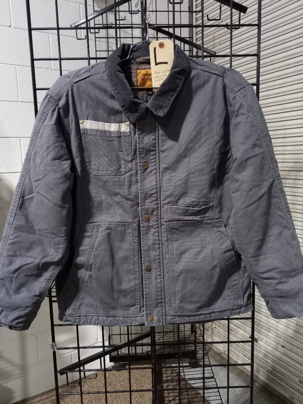 CANVAS CONCEALED CARRY JACKET - Charcoal | Large